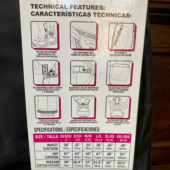 NWT! Ocean & Earth Water Resistant Snow Pants - Picture 7 of 8